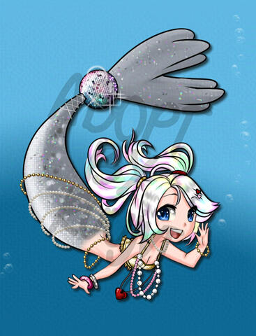 Disco Seal Mermaid Adopt (Base by https://ko-fi.com/DesireeU)